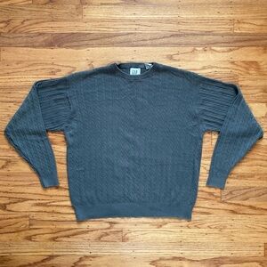 GAP ‘95 Thin Cable Knit Sweater Olive Green | S